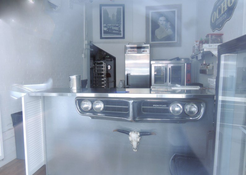 The 5 by 10 service counter at OCHO
