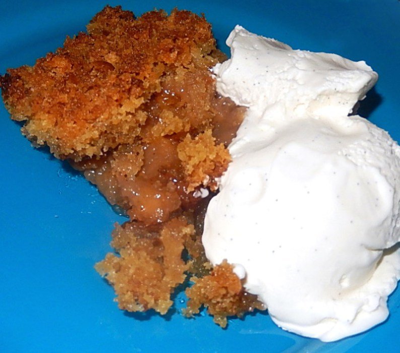 Apple brown Betty in all its glory. Serve it with good vanilla ice cream, preferably homemade