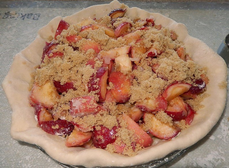 Gilbert's recipe calls for adding that last touch, a sprinkling of brown sugar over the crabapples