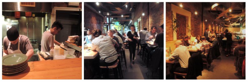 The kitchen and dining room at Miyake