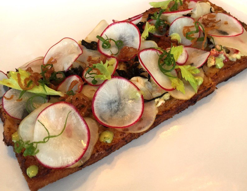 Lobster tartine at The Honey Paw