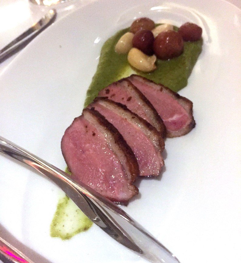 Smoked duck breast with rosemary