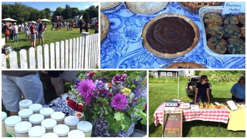 Standout vendors at the market included a selection of pies; Sheep Meadow's wonderful honey and lamb and display of yogurt and flowers from Turner Farm