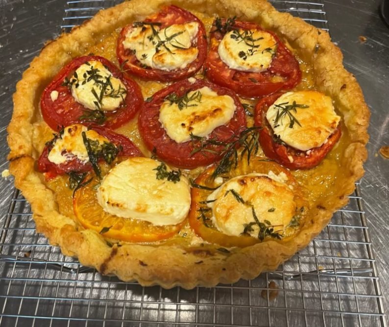 Tomato Tart with Goat Cheese